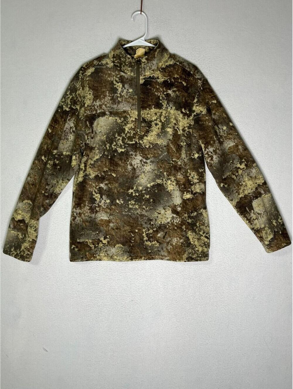 Vintage Redhead Brown TrueTimber Prairie Quarter-Zip Fleece Sweatshirt Women's M